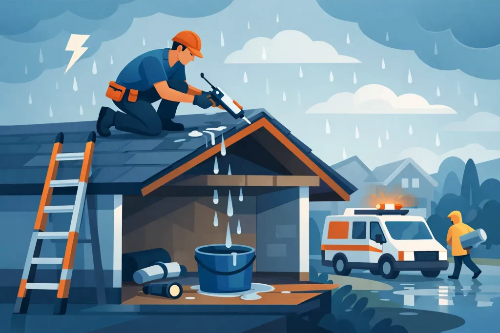 Emergency Roof Leak Repair Starts With These Steps