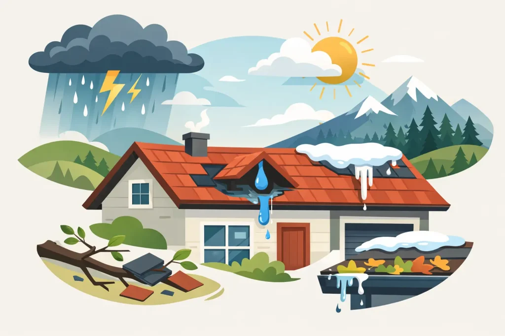 Top Causes of Roof Leaks in Southern Oregon